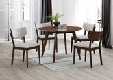 Onaka 5 Pc. Round Table Dining Set Model Tm3112T-5Pc-Chair By Furniture Of America